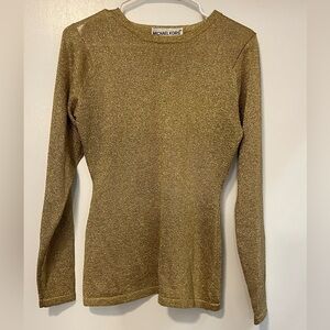 Michael Kors gold sweater. Petite small.